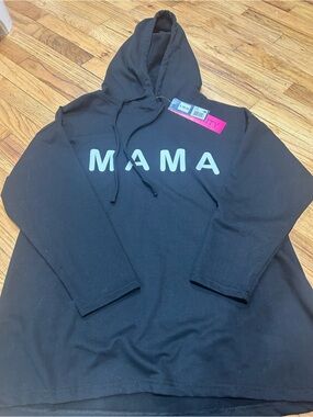 Black "MAMA" Hoodie Sweatshirt
